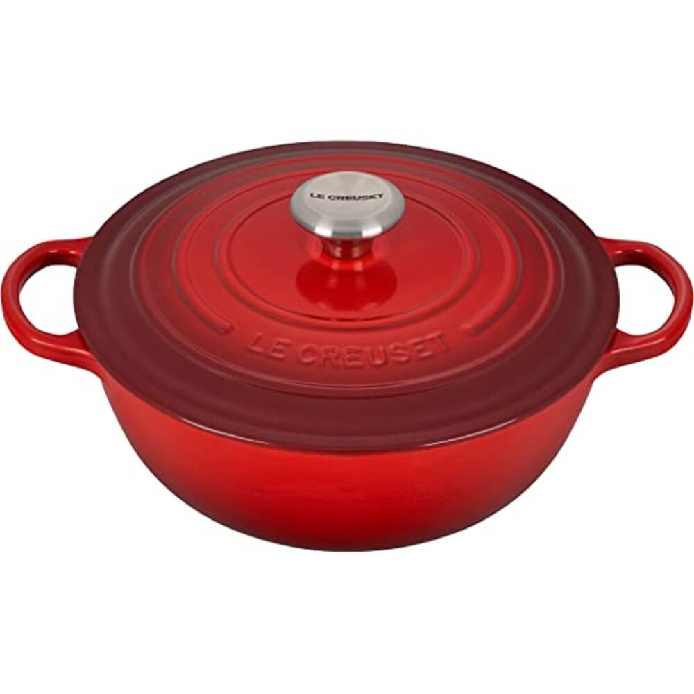 Le Creuset Enameled Cast Iron Signature Deep Round Oven, 5.25qt., Cerise NIB